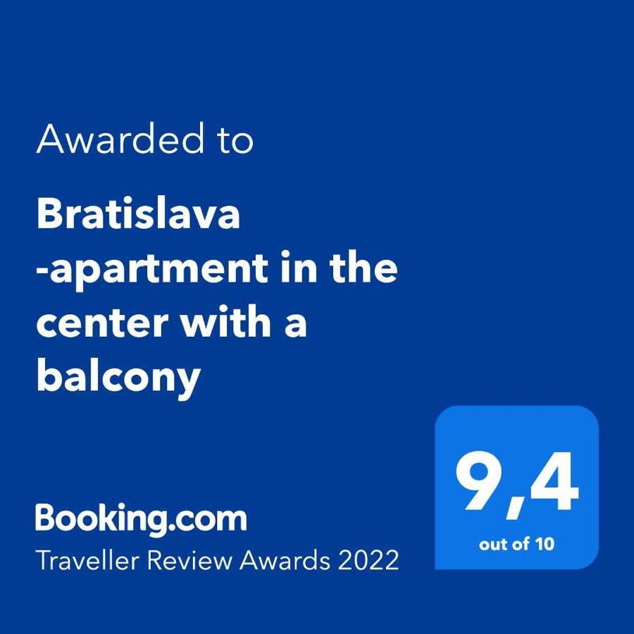 Bratislava -Apartment Near The City Center With A Balcony Kültér fotó